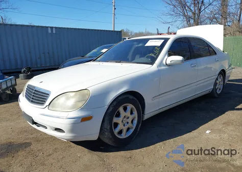 2002 Mercedes-Benz S 500 из США, поврежденный, VIN WDBNG75J32A293965